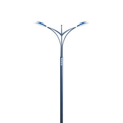 China Road Galvanized Double Arm Single Arm Solar LED Lamp 8 Meter Pole Height Street Light for sale