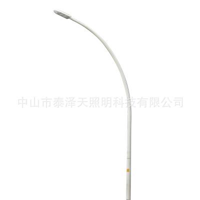 China Wholesale ROAD Manufacturers Single Arm Curved Street Light 7 Meter 9 Meter Curve Street Light Semicircle Street Light for sale