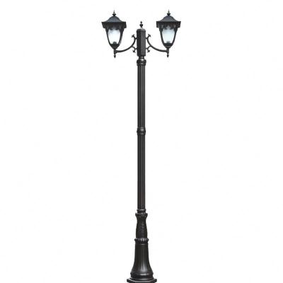 China Q235 Antique Garden Road Lamp Led Street Light Single Arm Galvanized Street Light Pole Accessories for sale