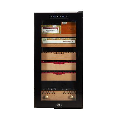 China Humidity Eco-friendly Temperature Control Refrigirated Cabinet Electric Cigar Humidor For Saudi Arabia for sale