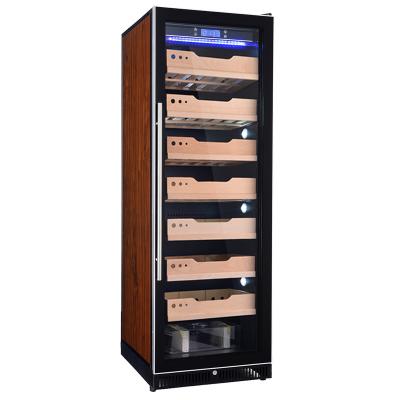 China Eco-friendly Made In China Customized Commercial Custom Compressor Large Cigar Display Humidors For Sale Used Humidor Cabinet for sale