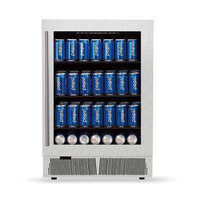 China Wholesale Single Zone Electric Kitchen Beverage Cooler LED Light Door Refrigerator for sale