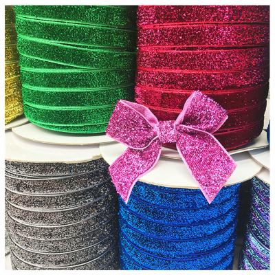 China various sizes of colorful non-elastic ribbons gold and silver onion ribbons colorful sequined onion ribbons for sale