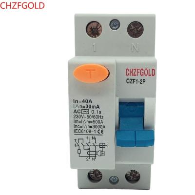 China TypeB Protector 2 Pole DZ47LE Circuit Breakers SPD CZK RCBORCCB MCB RCD 16A 20A 25A 32A 40A 50A 63A DZ47LEDSurge for sale