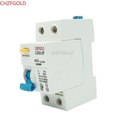 China High Quality Imported Residual Current Electronic Type 30mA 100mA 300mA RCCB RCBO RCD ELCB Hardware Home Safety Circuit Breaker 2P 4P 32A for sale