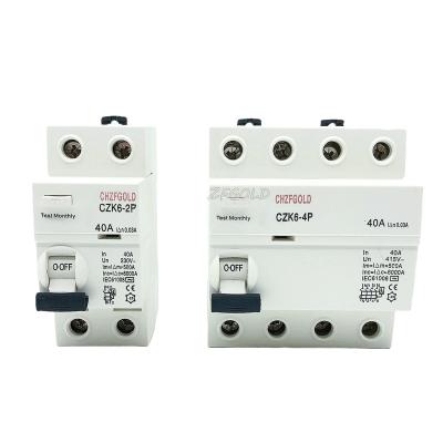 China 4p Type B 30MA Plastic Mold Digital Miniature Circuit Breaker CFKG for sale