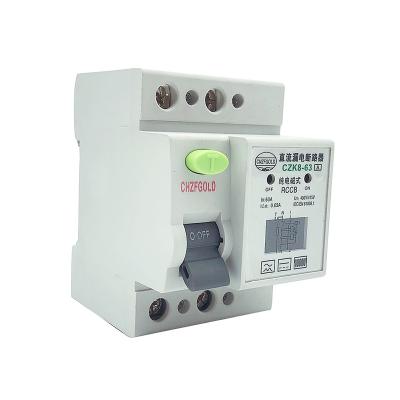 China Fast Leakage Power Off Manufacturers Supply Wholesale 2P RCCB RCD ELCB Electrical Circuit Breakers for sale