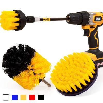 China Cleaning CR 4 Pcs Set Drill Cleaning Brush For Washing for sale