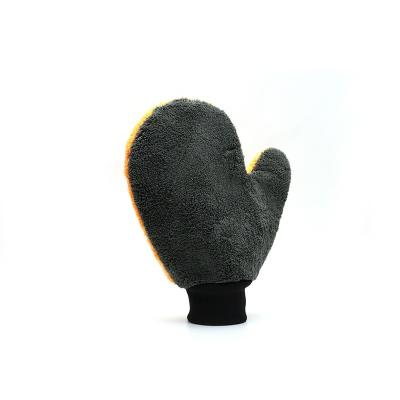 China Car Washing CR Gray Microfiber Auto Washing Mitt for Detailing for sale