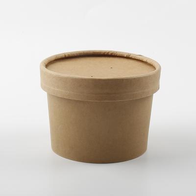 China Soup Biodegradable Disposable Paper Cup With Custom Printing for sale