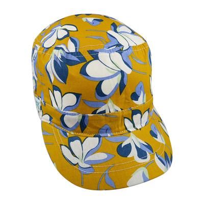 China Fashion style factory wholesale customized design printed outdoor sports baseball cap and leisure women hat 100% cotton sunscreen hat for sale