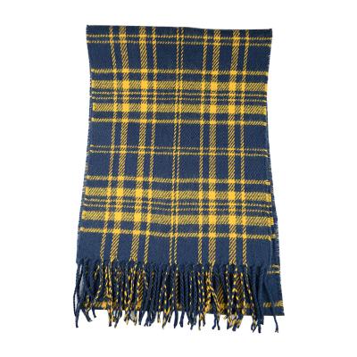 China Fashion Style The Most Popular Men's Scarf Acrylic Woven Jacquard Plaid Scarf for sale