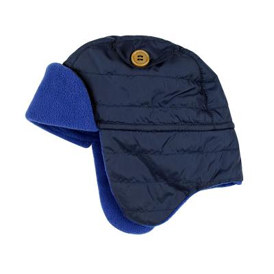 China Fashion style and fabric; Carry On Warm High Quality Polyester Chapka Hat Fleece Stripe Baby 3M-24m Hat for sale