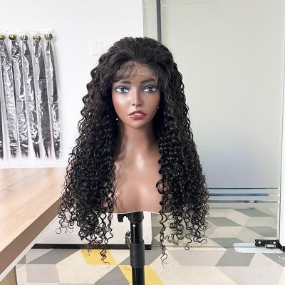 China Body Wave 200% Density Human Hair Wigs Virgin Sellers 4x4 Brazilian Raw Lace Closure Deep Curly Wig For Women for sale