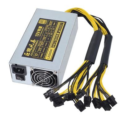 China PSU SENLIFANG Desktop Power Supply 180-240V 2000W 2U Single Channel GPU 10*6Pin S7 S9 23cm*11.8cm*7.2cm for sale