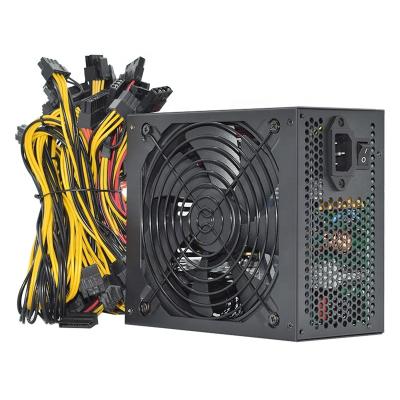 China Desktop for PSU computer server power supply support 8 professional graphics cards. of machine ATX 2000w 180-240V US/CA/RU/FR in stock for sale