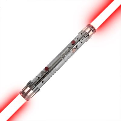 China Aluminum Alloy 6063 Aluminum Alloy Hilt LGT Saber DamienSaber Darth Maul Dual Blade Xenopixel Swing Xenopixel Swing Sith Heavy Soft Lightsaber for sale