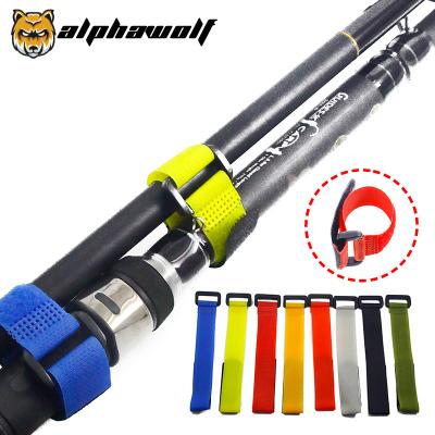 China Alpha Wolf New Arrival Rod Binding Reverse Loop Cable Tie Fishing Rod Binding Band 2.5g/12.5cm AF-329 125mm*26mm for sale