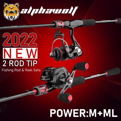 China Carbon Alpha Wolf [Fish Commander] Super Tough 2 Rod Super Light Power: M+ML General Use Fishing Rod Spinning Rod / Baitcasting Rod for sale