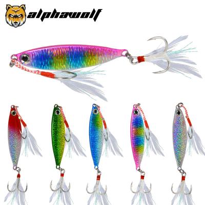 China Alpha Wolf New Arrival Iron Plate Far Possibility VIB 5cm/10g 5 Colors Double Hook Lure Bait AF-558-10 AF-558-10 for sale