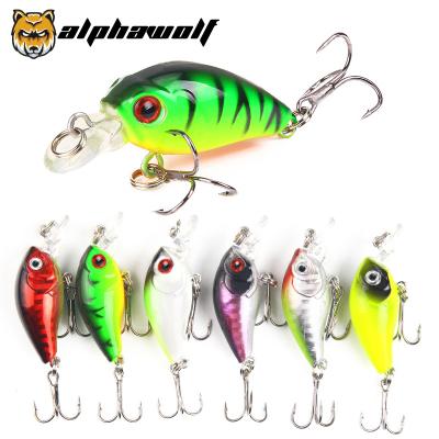 China Alpha Wolf New Lure Hard Bait Minnow Floating Water Hits Water Surface Bait 4.5CM/3.8g 8 Colors 3D Eyes AF-209 AF-209 for sale