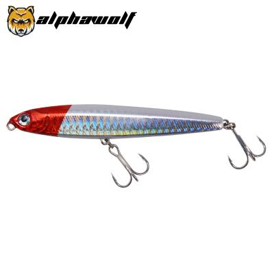 China Alpha Wolf New Lure Hard Bait Pencil Submerged To Bait Underwater Groundbait 8CM/14g 7 Colors 3D Eyes AF-535-14 AF-535-14 for sale