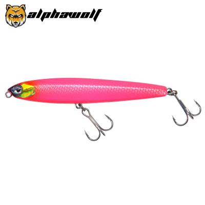 China Alpha Wolf New Lure Hard Bait Pencil Submerged To Groundbait Underwater 10CM/18g 7 Colors 3D Eyes AF-535 18 AF-535-18 for sale