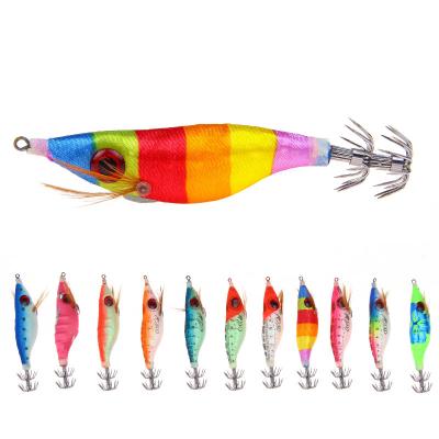 China Alpha Wolf New Arrival Fishing Lures Big Eye Shrimp 9.2g/10cm 12 Color Wooden Bright Shrimp AF-518 AF-518 for sale