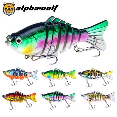 China New Alpha Wolf Hard Bait 7 Section Fish Bionic Fish 16g/10cm Multisection Pencil Lures AF-238 AF-238 for sale