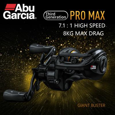 China LEFT HAND Abu Garcia [Genuine Product] PRO Max3 P3 BaitCast Fishing Reel 7.1:1High Gear Ratio 8KG Max Drag BaitcasReel 7+1Bearing System for sale