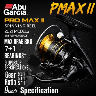 China 2021 New Second Generation Abu Garcia Reel Metal Body 8KG Max Drag High Speed ​​Spinning Reel [Genuine Product] PROMAX 2 for sale