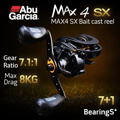 China LEFT HAND Abu Garcia Reel Baitcast Fishing Reel 8KG Max Drag 7+1BB Bearing* [Genuine Product] MAX4 X for sale