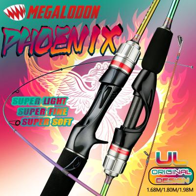 China 2 Sections Super Light Super Fast Fishing Rod Megalodon 100%Carbon Fiber 1.68M/1.8M/1.98M [Phoenix] 1 Rod Tips Solid Rod Tips Action: F for sale