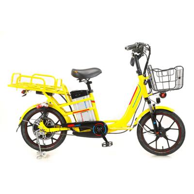 China New Aluminum Alloy Steel Lightweight Long Life Foldable Adult Yellow Electric Bike for sale