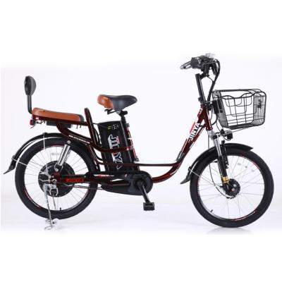 China Aluminum Alloy Wholesale Manufacturing Modern Minimalist Red Customized Electric Bicycle for sale