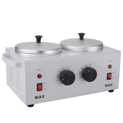 China Hair Removal Double Pot Waxing Melt Depileve Warmer Paraffin Wax Heater Wax Therapy Machine for sale