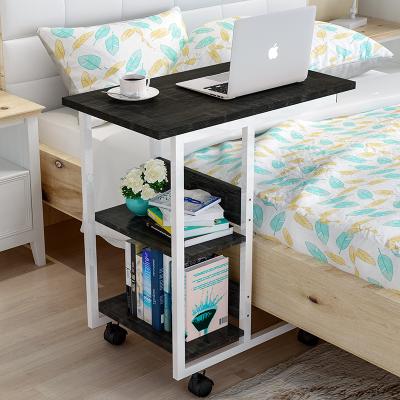 China Adjustable Modern Simple Wood Side Table Living Room Furniture Household Portable Side Table (Other) Coffee Table With Wheels for sale