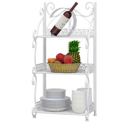 China Sustainable Suoernuo Metal Kitchen Storage Rack For Kitchen Room for sale