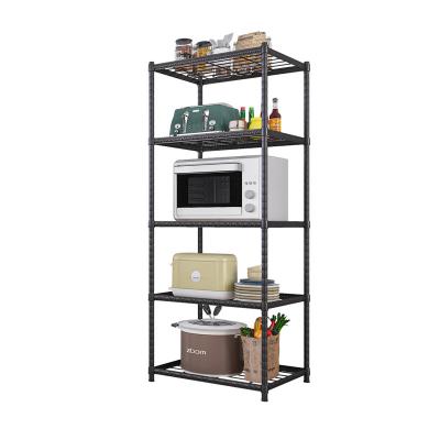 China Workable 5 Tier Kitchen Storage Racks Racks Easy To Adjust High Shelving Rack Kitchen Storage Shelves for sale