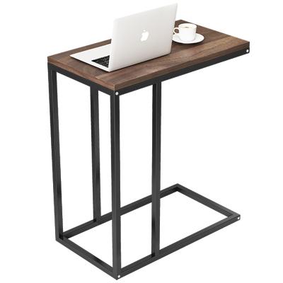 China Multifunctional furniture metal living room bedside table computer desk study wood bedside beds for sale