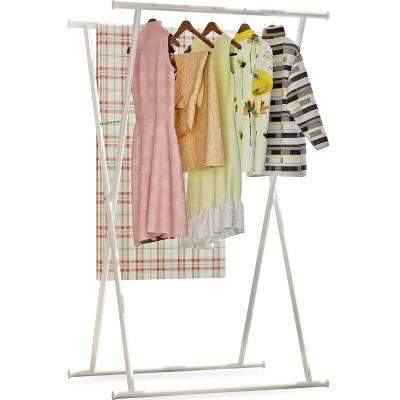 China Wholesale Custom Traditional and Outdoor X-type Single Comforter Indoor Drying Rack Coat Rack Metal Stretch Clothes Drying Rack for sale