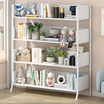 China Adjustable Modern Luxury White Wooden Bookcase Shelf Multifunctional Plywood Bookshelf Storage Rack (The Other) Bookcase For Kids for sale