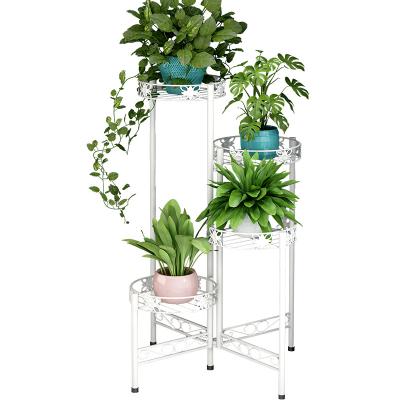 China Viable Hot Selling Multi-Layer Metal Flower Stand Outdoor Wedding Decoration Flower Display Rack for sale