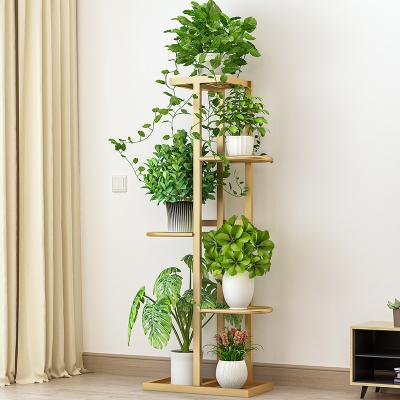 China Multi-layer gold indoor outdoor flower stand balcony flower stand wedding decoration metal display durable material for sale