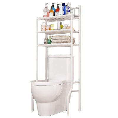 China Wholesale Modern Folding Metal Viable 3 Layer Space Saving Bathroom Organizer Rack Toilet Rack Shelf Bathroom Storage Rack for sale