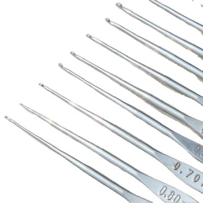 China (Sale by Model) High Quality Steel Crochet Hooks Knitting Needles for Lace Making Weaving Knittining Kit for sale