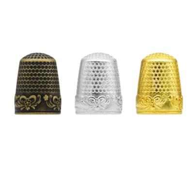 China Hand Sewing Thimble Custom Copper Metal Finger Pad Sewing Thimble For Sewing for sale