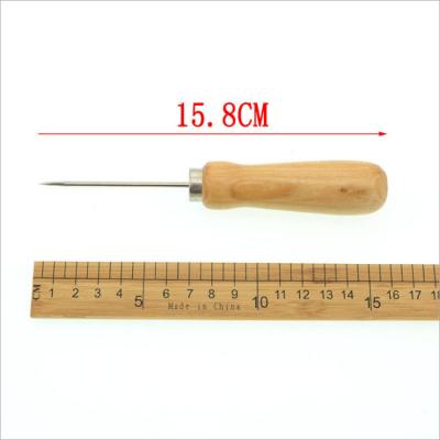 China (Awl No.7) High quality wholesale Chinese sewing accessories supply making tools for making hole wood handle awl for sale