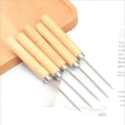 China High Quality Durable Professional Leather Wood Craft Awl Handle Awl (Awl No.1) Sewing Sewing Needle for sale