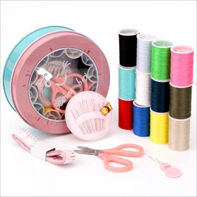 China Mini Sewing Box Combination Multifunctional Hand Package Household Knitting Sewing Sewing Accessories Set Household Suit DIY for sale